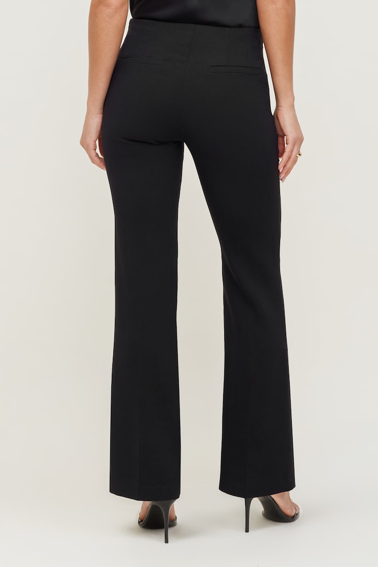 Frankie Tailored Slim Bootcut Pants Jet Black large