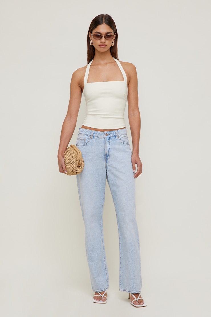 Ponte Halter Top Marshmallow White large