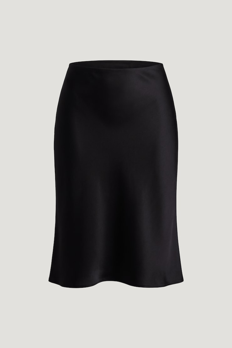 Esther Satin Midi Skirt