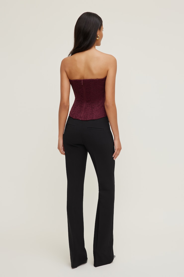 Lace Corset Top Maroon Banner large