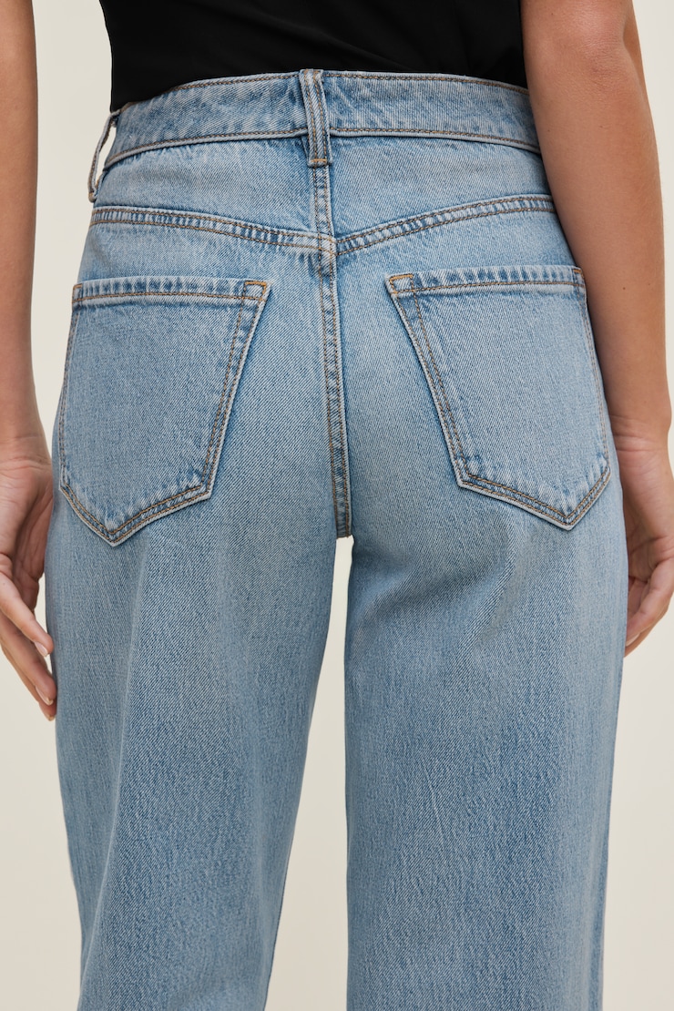 Heidi High Rise Wide Leg Jeans Medium Light Indigo / Mineral Blue large