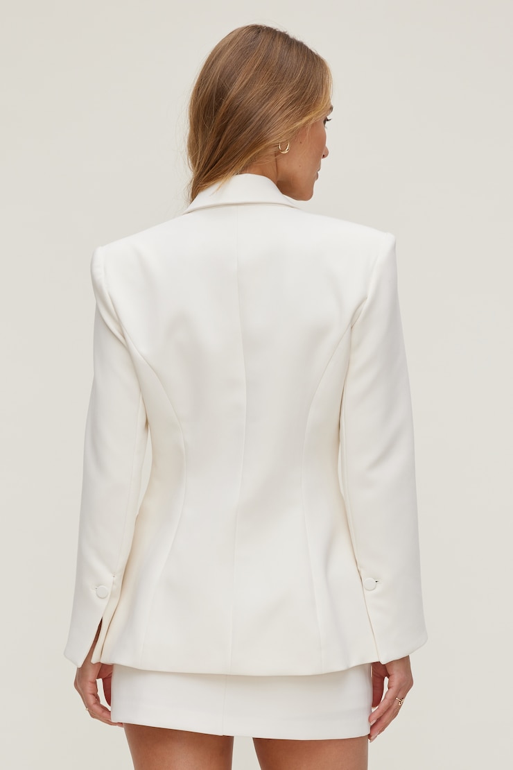 Anna Cinched Blazer Sea Salt Cream large