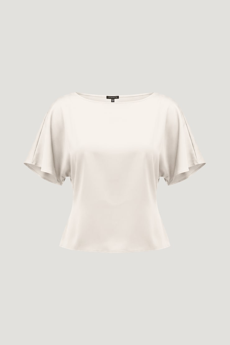 Farra Satin Blouse Sea Salt Cream large