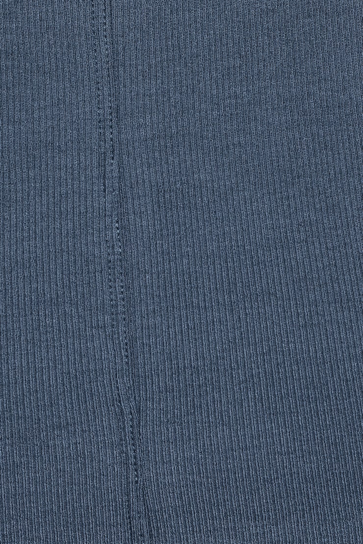 SnatchRib Cropped Crewneck T-Shirt, Heated Indigo, large