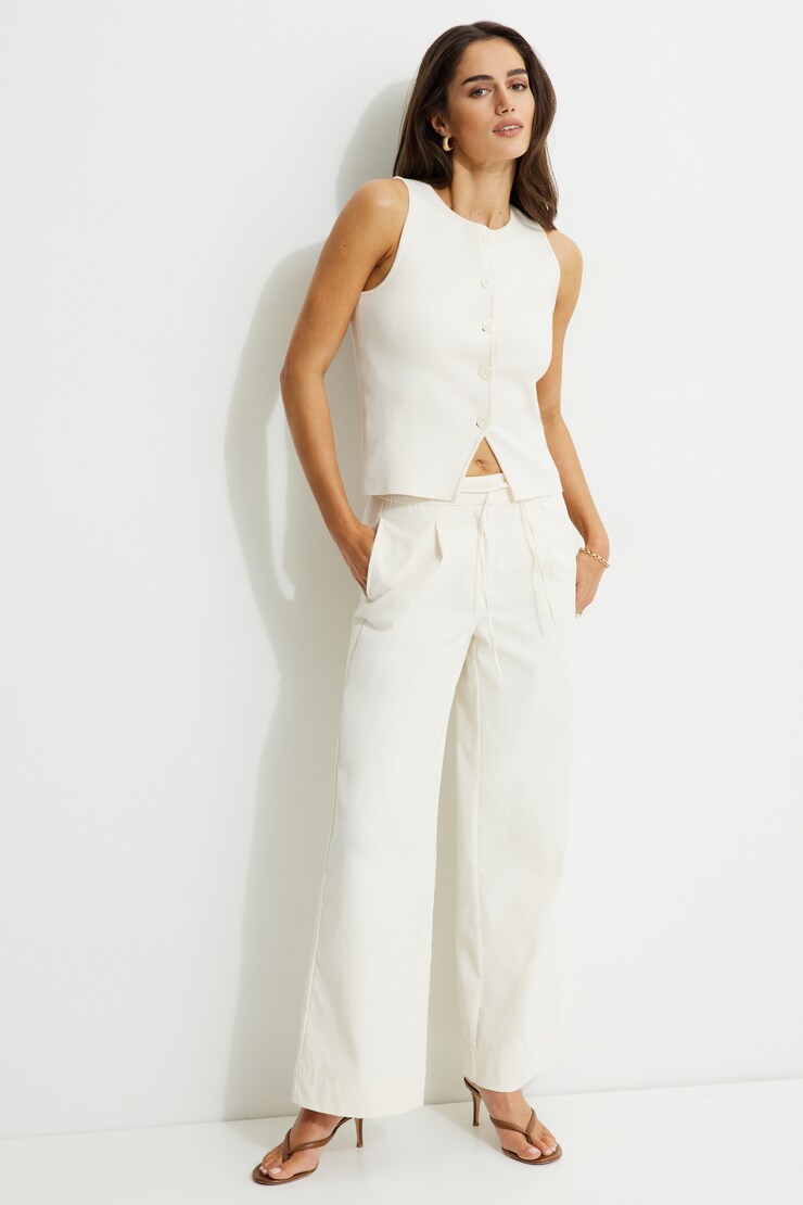 Esme Wide Pull On Pants Soft Maple large
