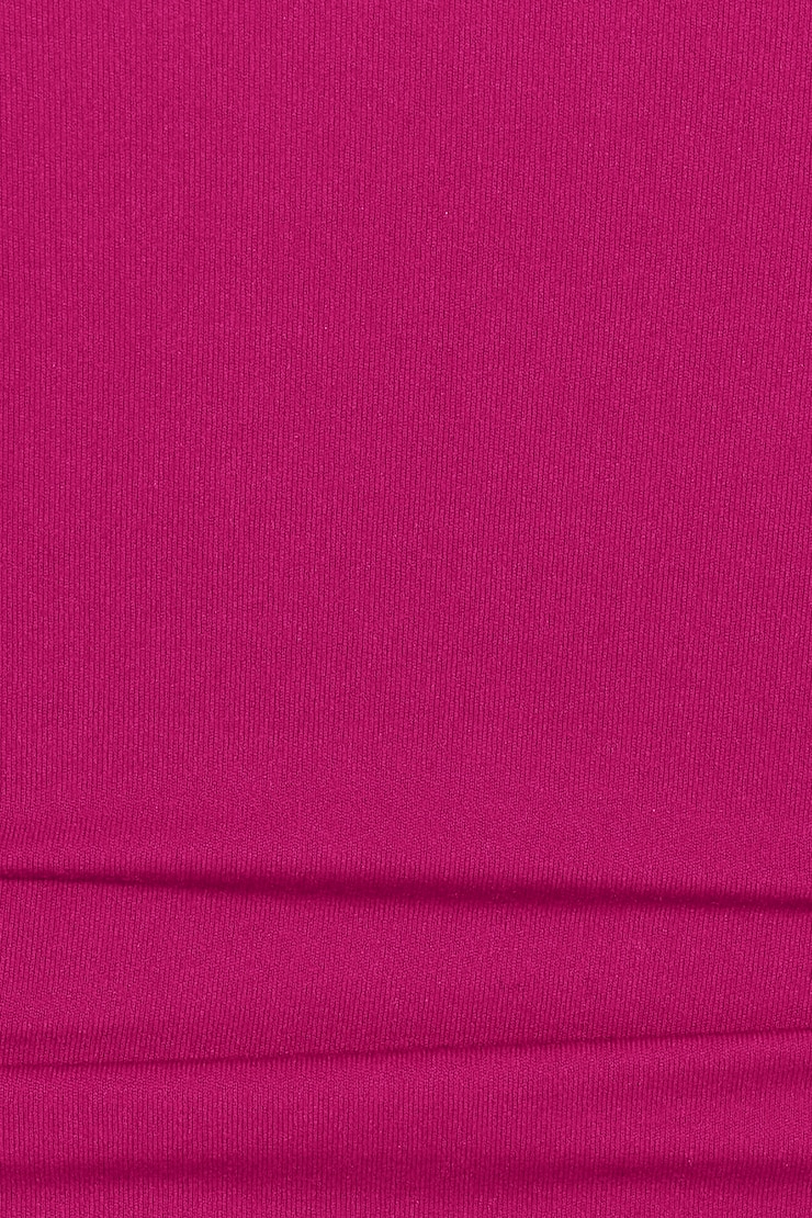 Sleek Double Layer Cami Top, Raspberry Cheeks Pink/White, large