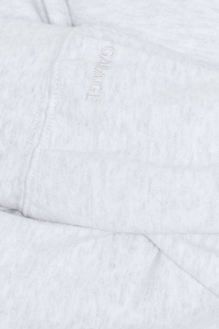 SoftTerry™ Raw-Edge Off Shoulder Sweatshirt, Spring Grey Mix, large