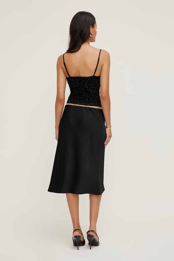 Monet Burnout Top Jet Black large