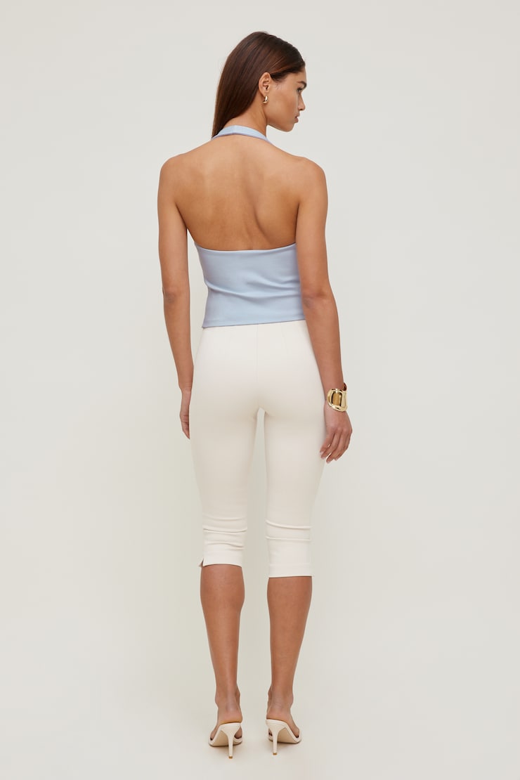 Ponte Halter Top Heather Blue large