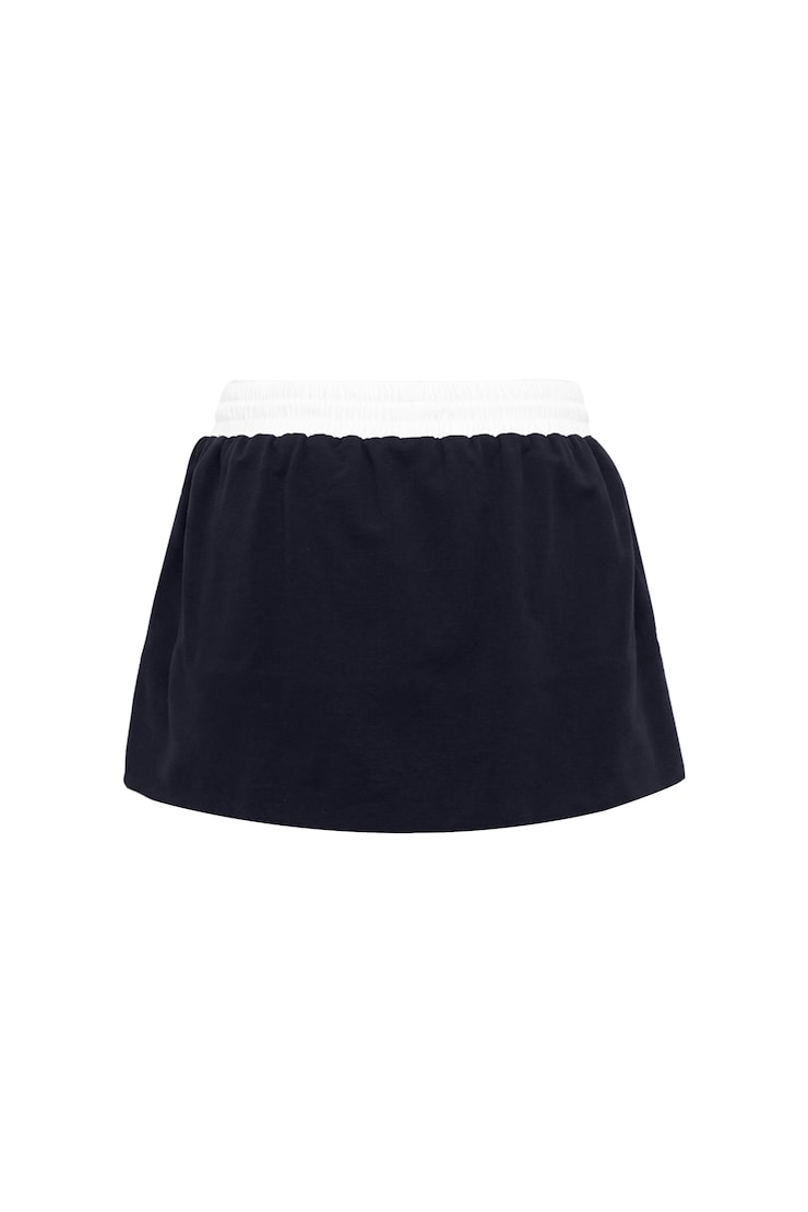 StretchTerry™ Bubble Skort, Naughty Navy Blue/White, large