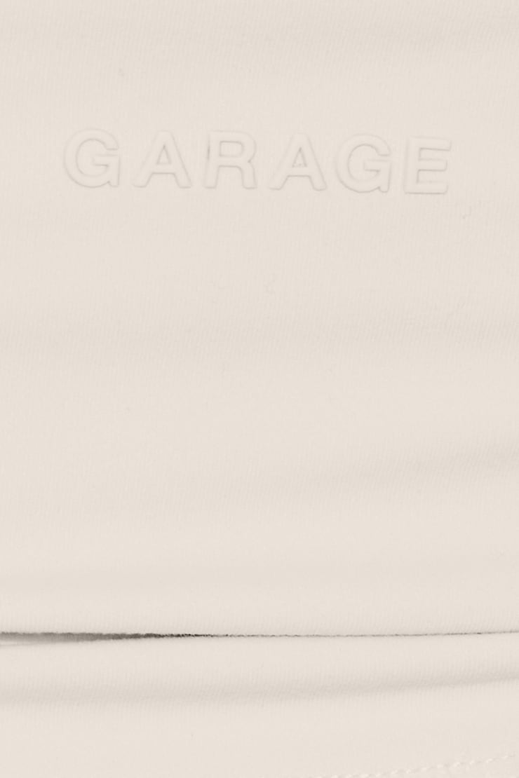 Active High Neck Tank Top, Coconut Whip Beige, large