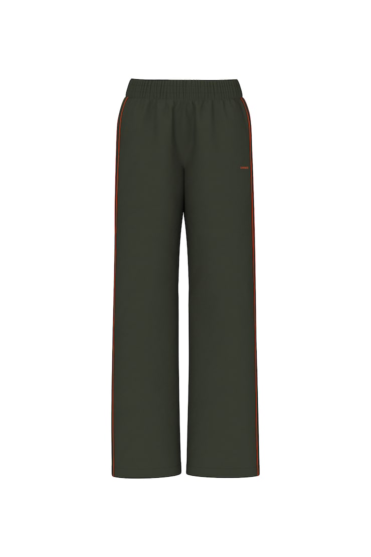 Studio Track Pants, Olive Obsession/Spice Paloma Orange, large
