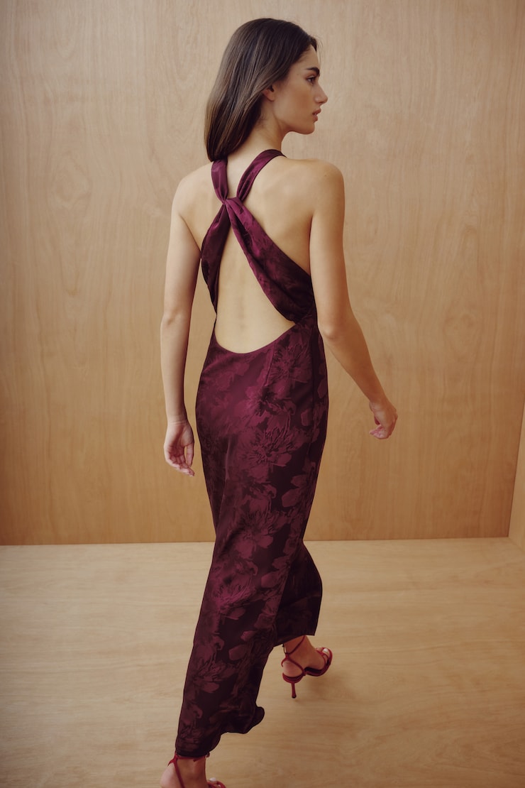 Robe Andy maxi en satin