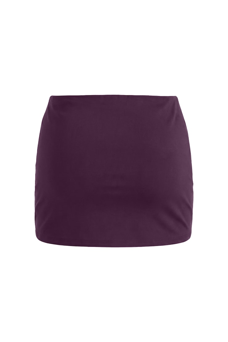 Active Low Rise A-Line Micro Skort, Wild Berry Maroon, large