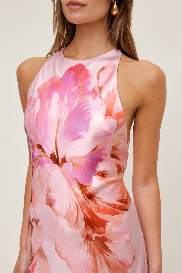 Andy Satin Maxi Dress