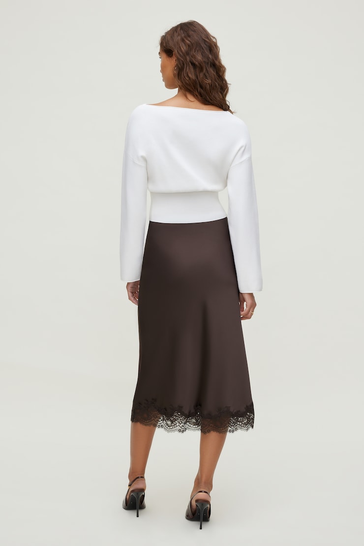 Suri Cinched Sweater Snow White large