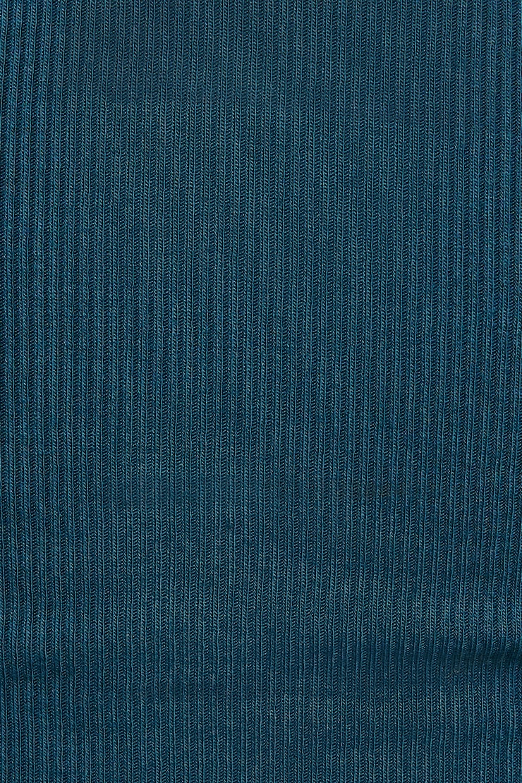 Crossover Long Sleeve Top, Teal Tease, large
