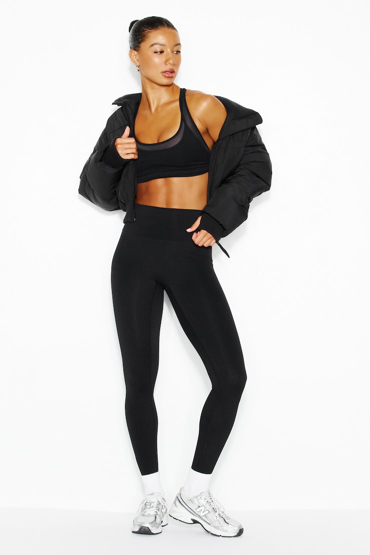 Communication Card Jacket Everyday Puff Jacket JET BLACK | Garage