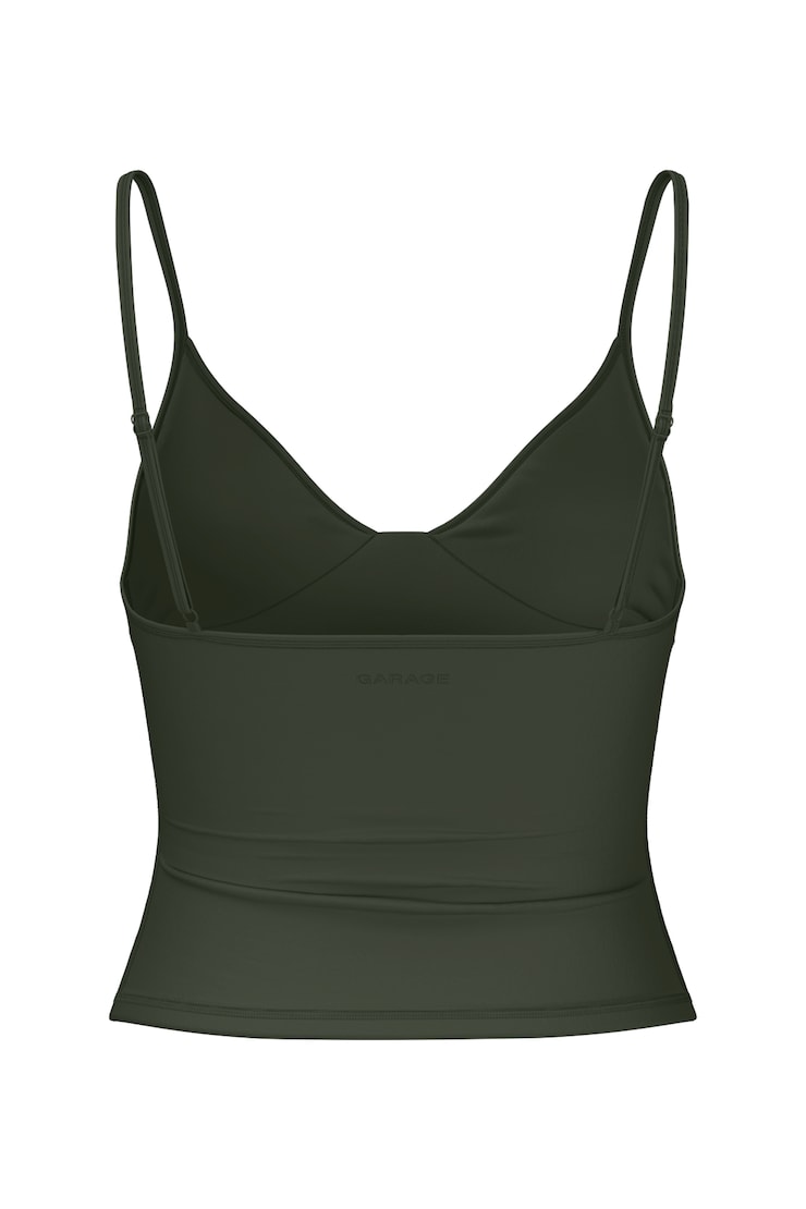 Active Plunge Cami Top, Olive Obsession, large