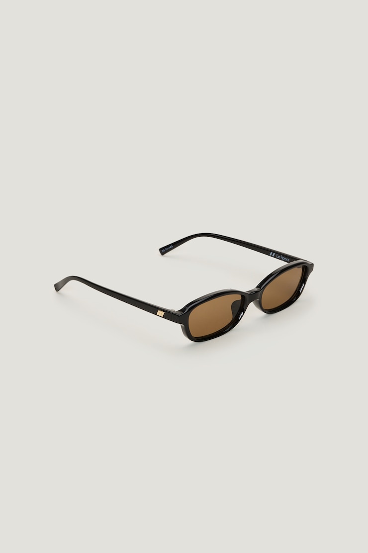 LE SPECS | Honey Pot Rectangular Sunglasses Black | Dynamite