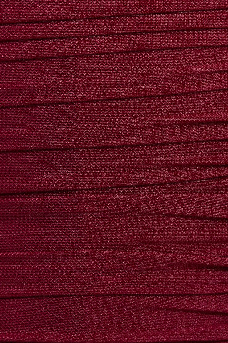 Ally Mesh Peekaboo Bustier, Sour Cherry Burgundy, large