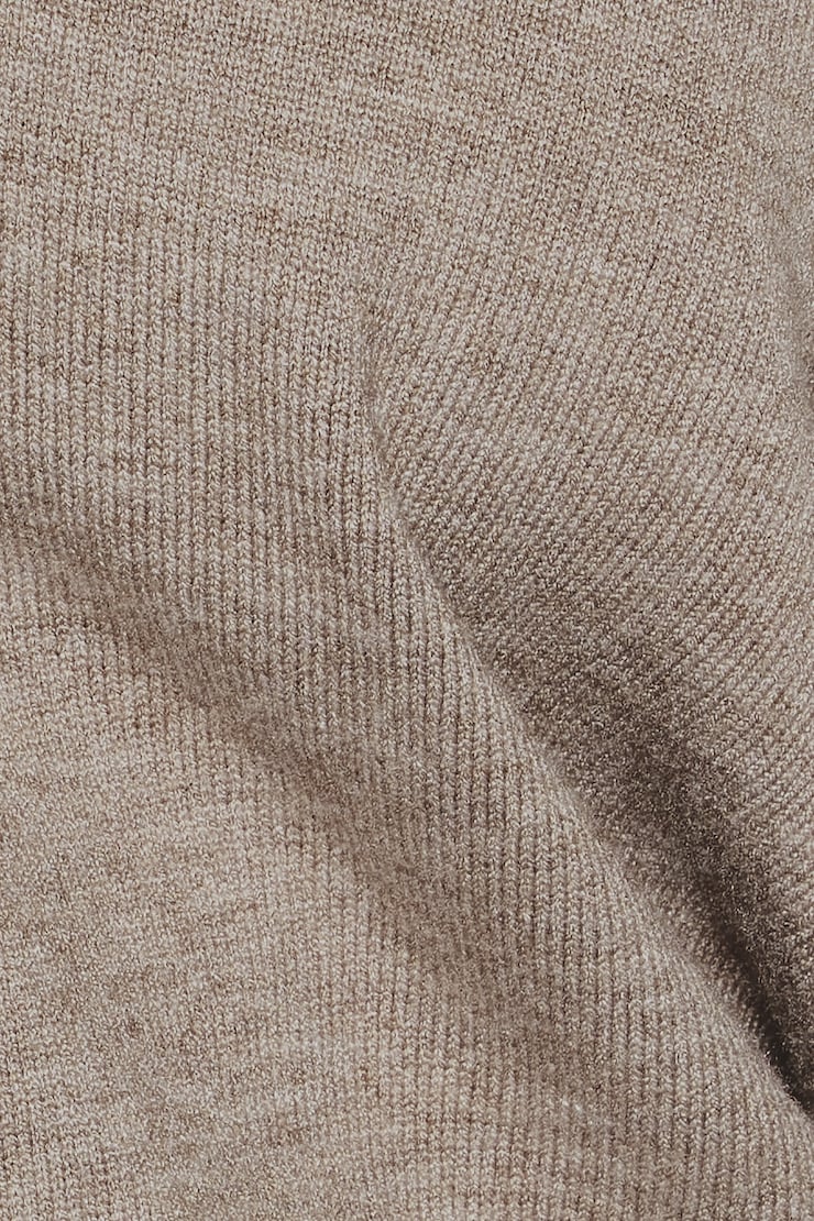 After Practice Polo Sweater, Warm Taupe Melange, large