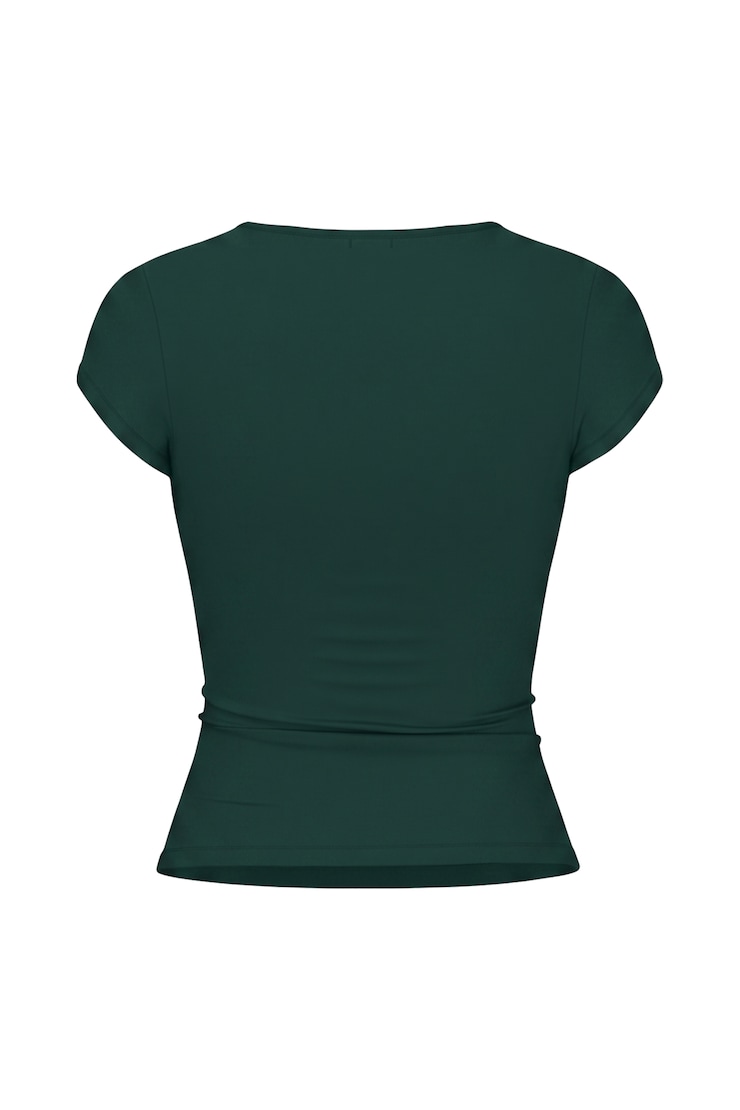 Sleek Crewneck T-Shirt, Green Envy, large