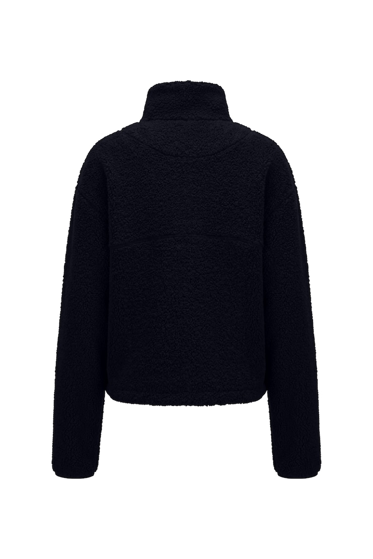 Sherpa Full Zip Jacket, Naughty Navy Blue, large