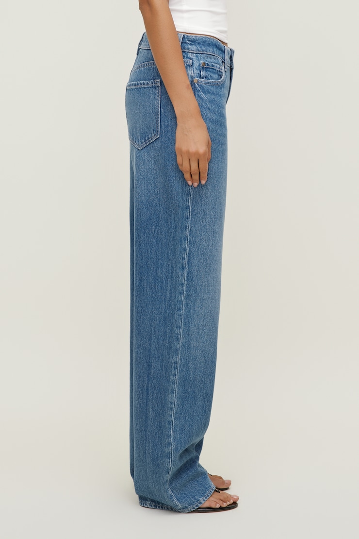 Mika Mid Rise Relaxed Straight Leg Jeans