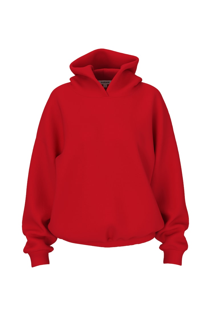 UltraFleece Hoodie, Scarlet Flame Red, large