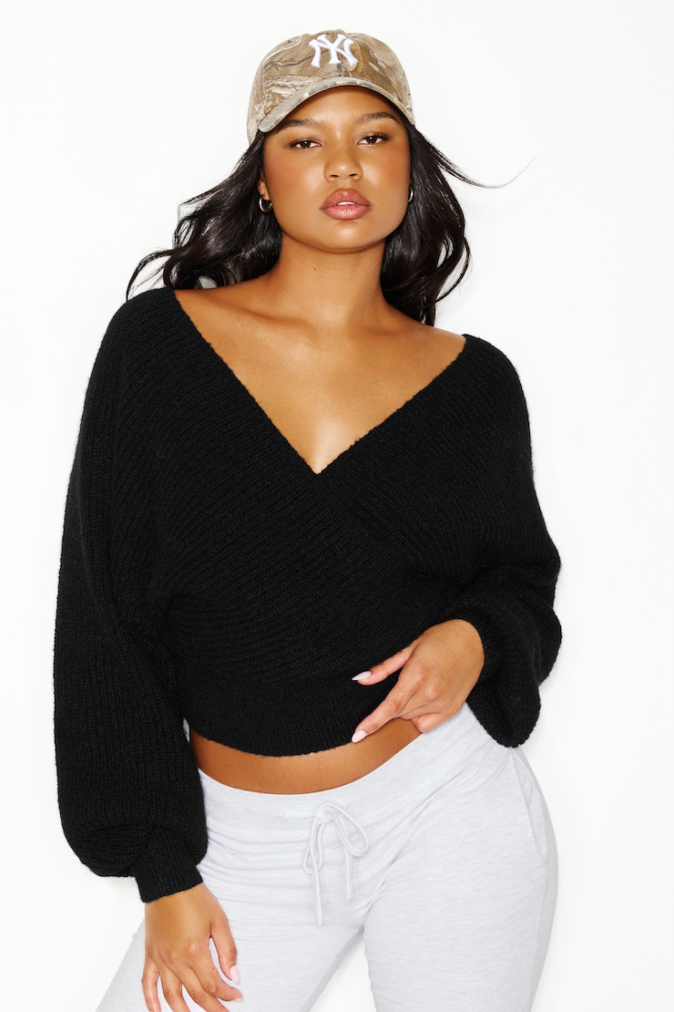 Wrapped Up Sweater, Jet Black, large