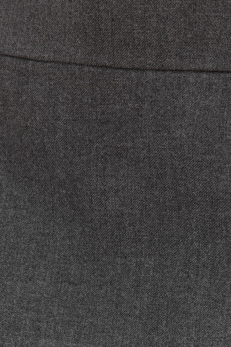 Mnijupe à fente Twill brossé gris large