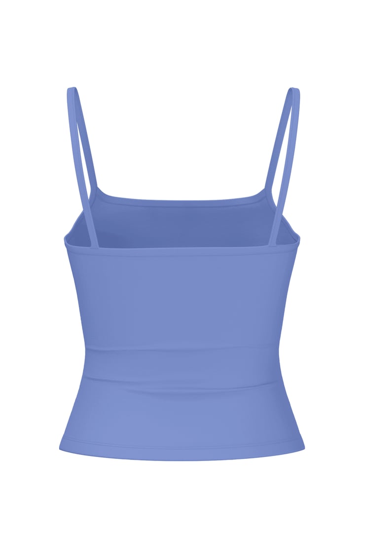 Sleek Scoop Cami Top, Blue Blush, large