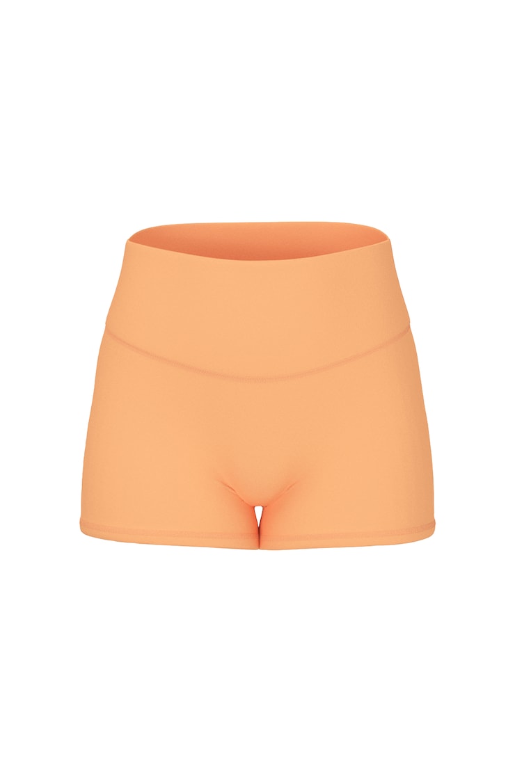Active Booty Shorts, Juicy Peach Orange, large