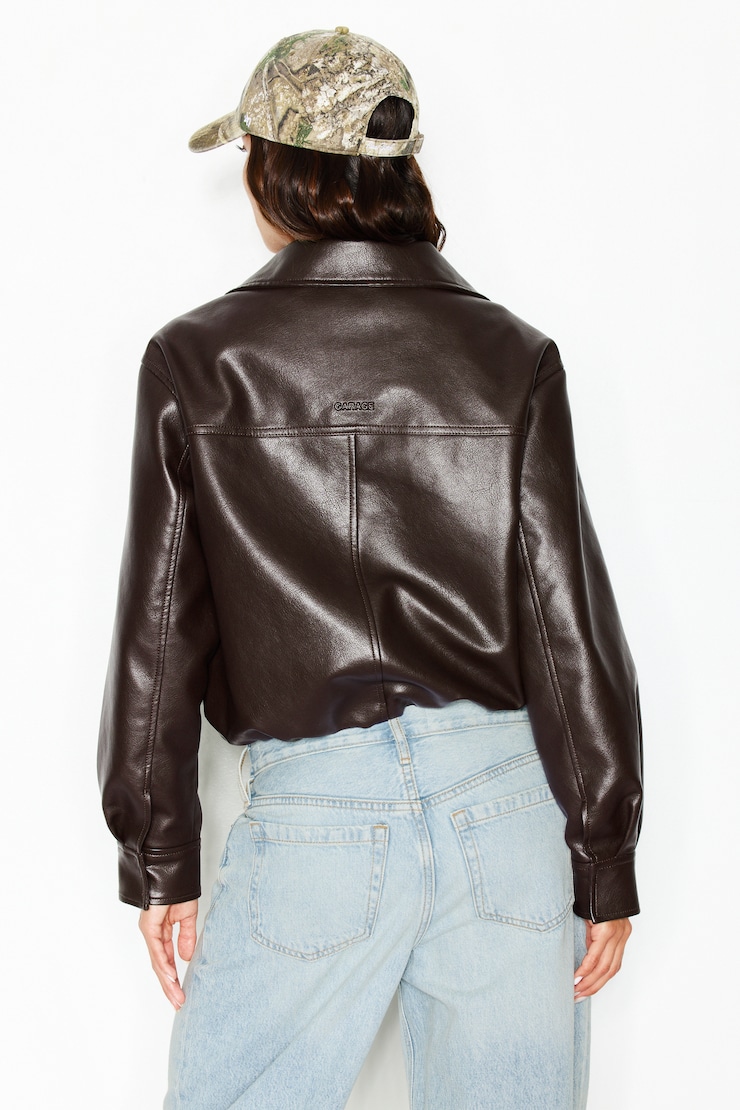 Bubble Faux-Leather Jacket
