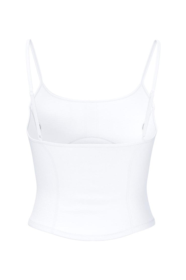 Active Underbust Cami Top, Bright White, large