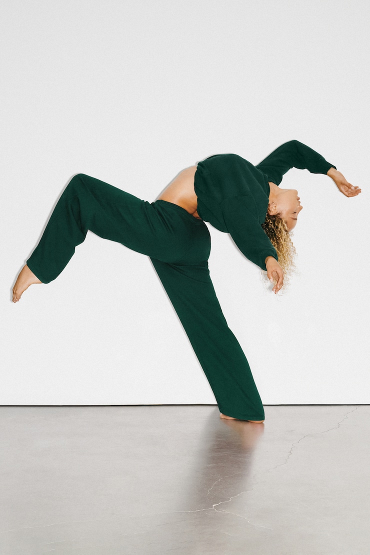 UltraFleece Barrel Leg Sweatpants, Green Envy, large
