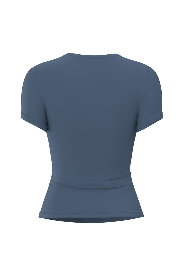 Baretouch Crewneck T-Shirt, Heated Indigo, large