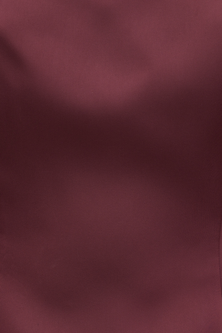 Amaya Satin Halter Mini Dress Zinfandel Burgundy large
