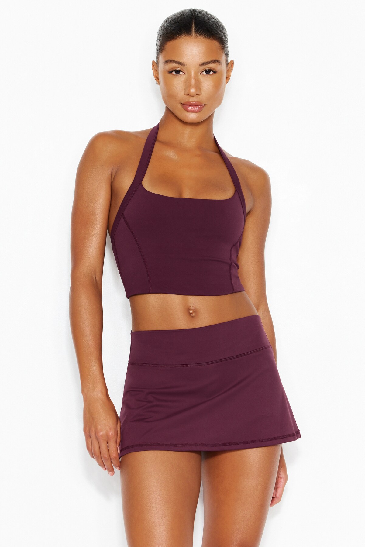 Active Low Rise A-Line Waistband Micro Skort by Garage