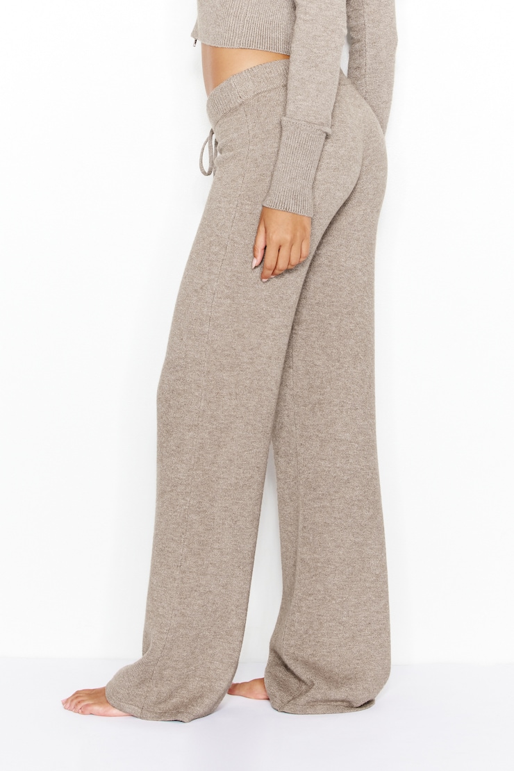 Sweater Pants, Warm Taupe Melange, large