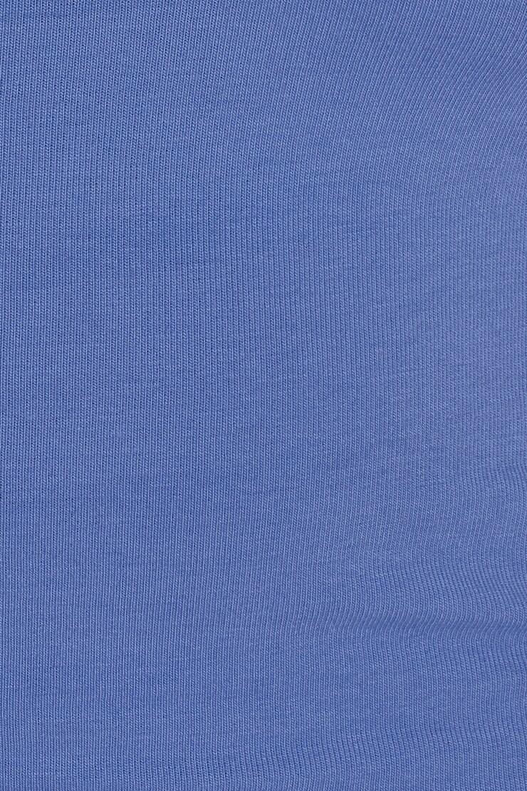 SuperSoft Cropped Crewneck T-Shirt, Blue Blush with Locked In Art, large