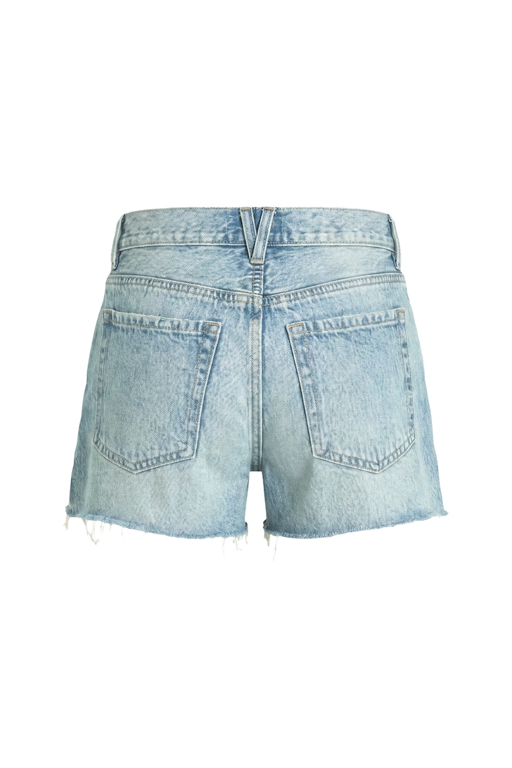 Boyfriend Denim Shorts, Leah Blue, large