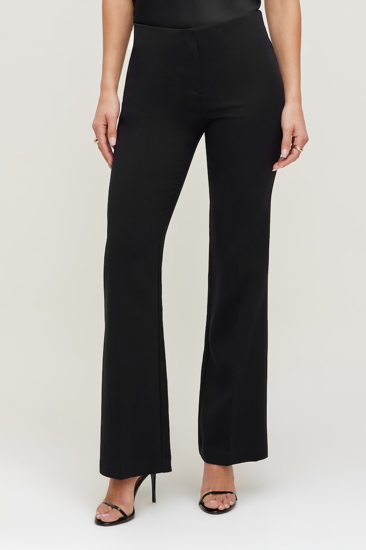 Frankie Tailored Slim Bootcut Pants Jet Black large