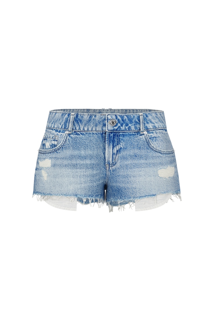 Ultra Low Rise Relaxed Shorts, Lily Blue, large