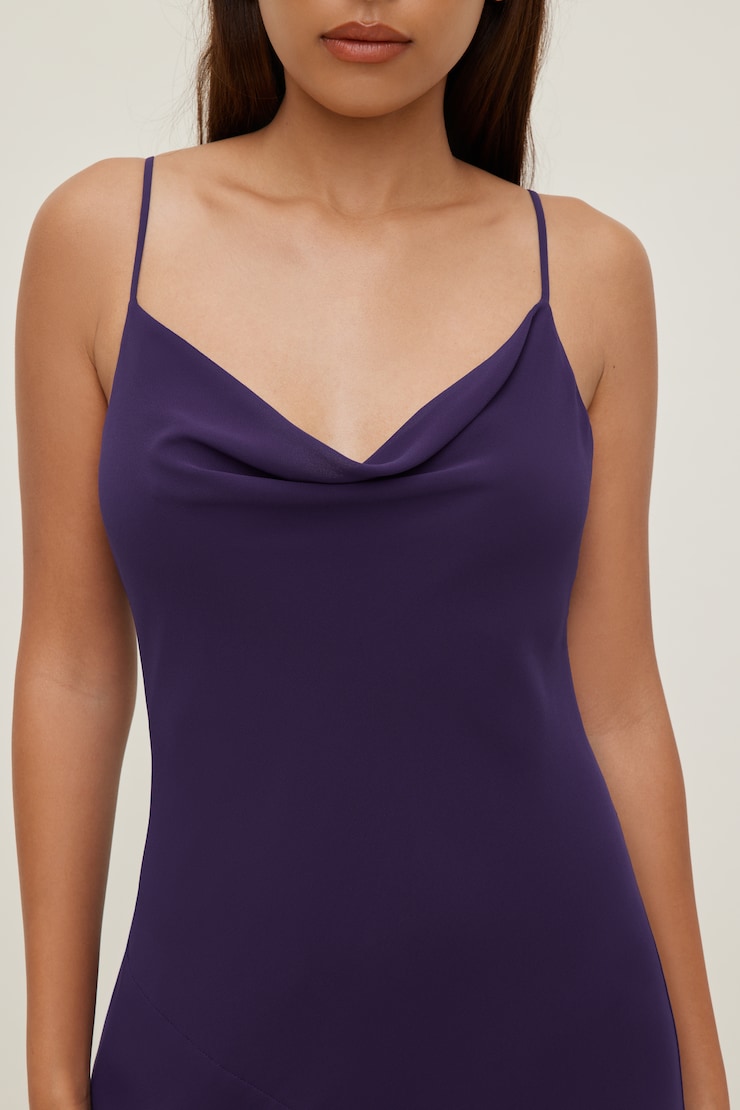 Alessia Maxi Slip Dress Parachute Purple large