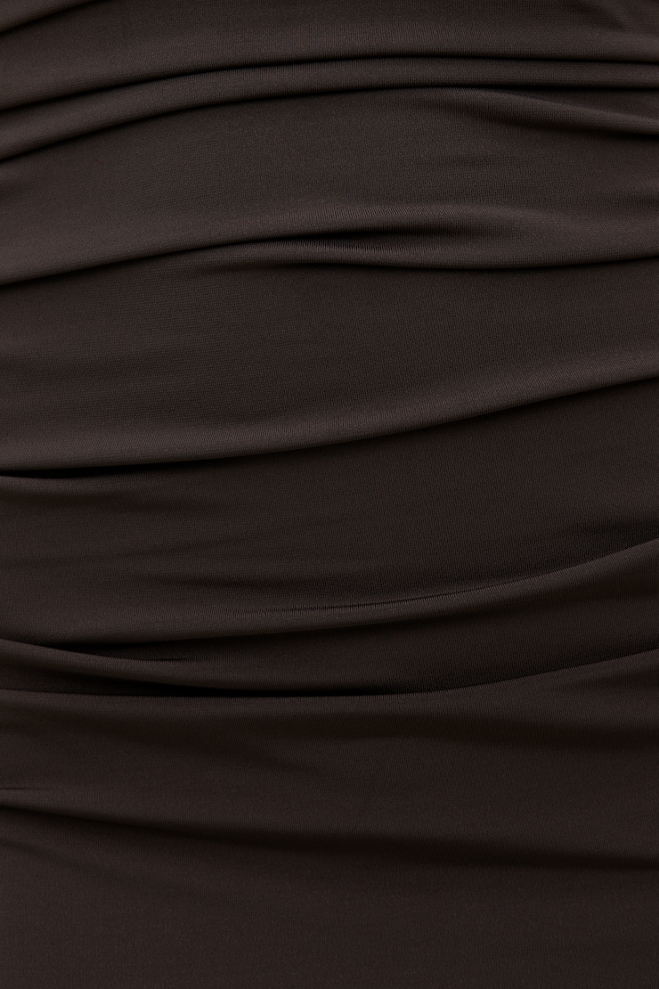 Brie Sculpt Maxi Dress Chocolate Torte Brown large