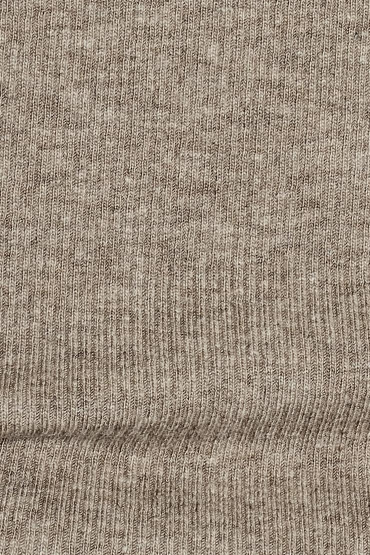 SnatchRib Crewneck Henley Long Sleeve Top, Chalet Brown, large