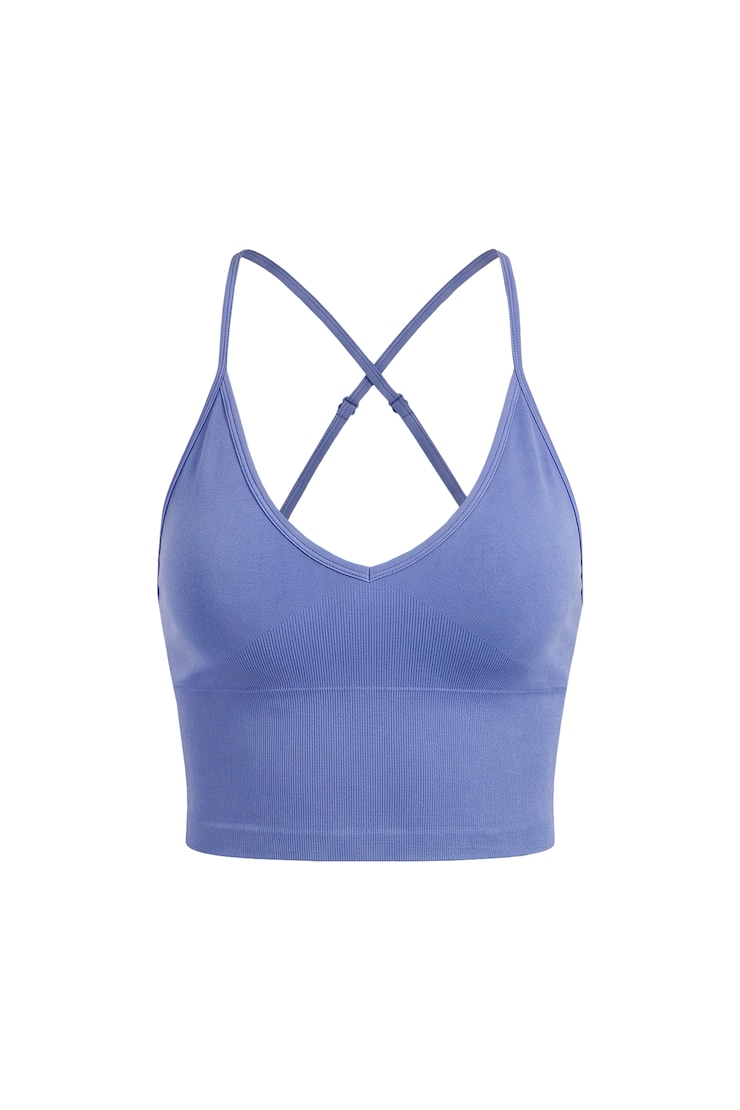 Active Seamless V-Neck Cami Top, Blue Blush, large