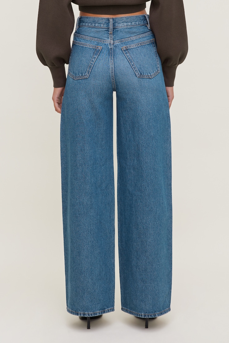 Harlow Ultra High Rise Wide Leg Jeans Medium Dark Indigo / Southern Blue large
